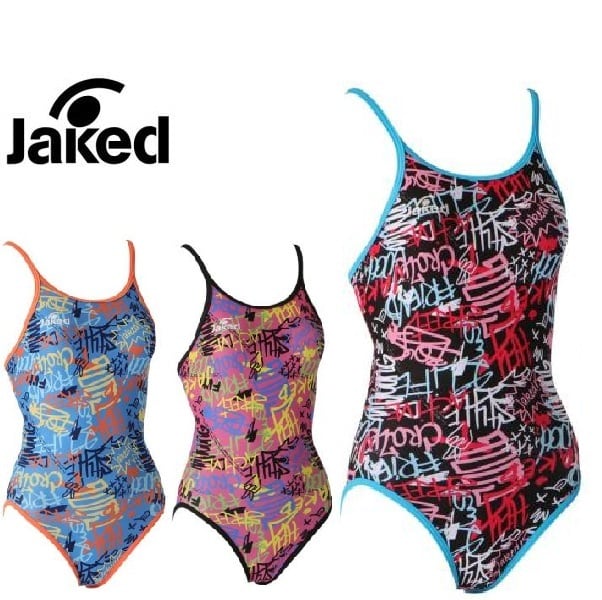 別注・限定 Jaked ジャケッド Tシャツ レッド ジャケド 水泳 競泳