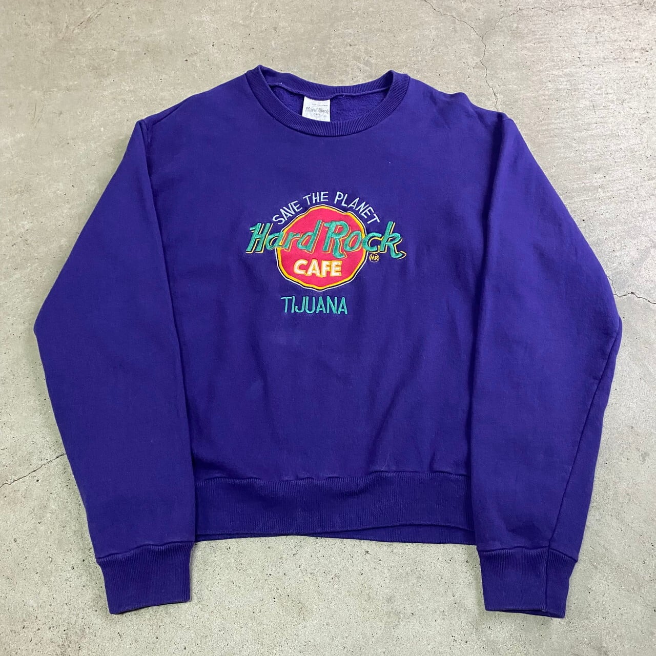 【希少☆USA製90s】ハードロックカフェ刺繍スウェットトレーナー メンズ2XL