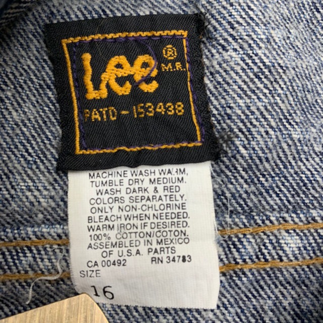 90's~ Lee chemical wash denim jacket