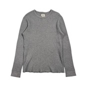 BEAMS ビームス コットン ワッフル 長袖 Tシャツ サイズ M /グレー系 メンズ 日本製