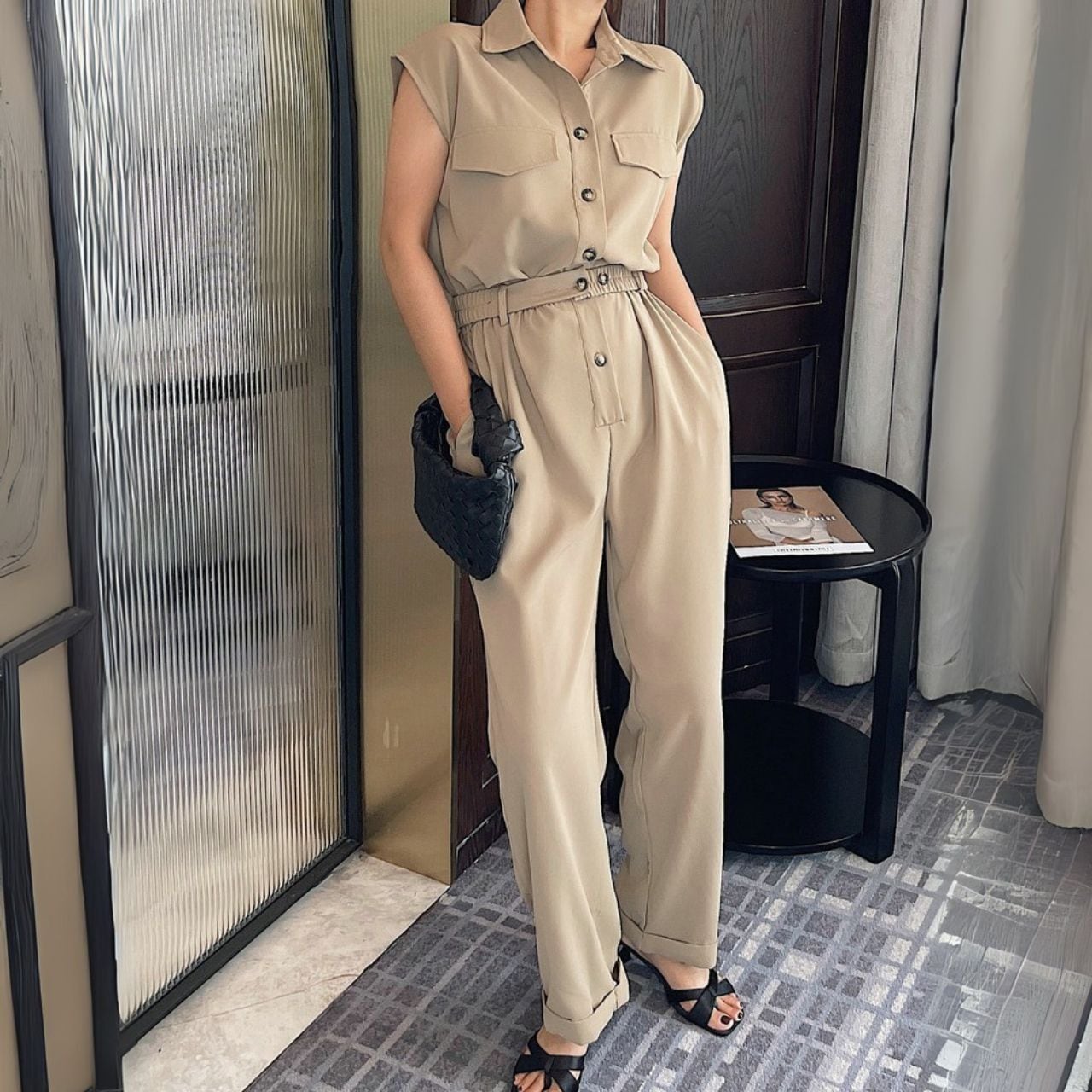 Sleeveless Jumpsuit 00738