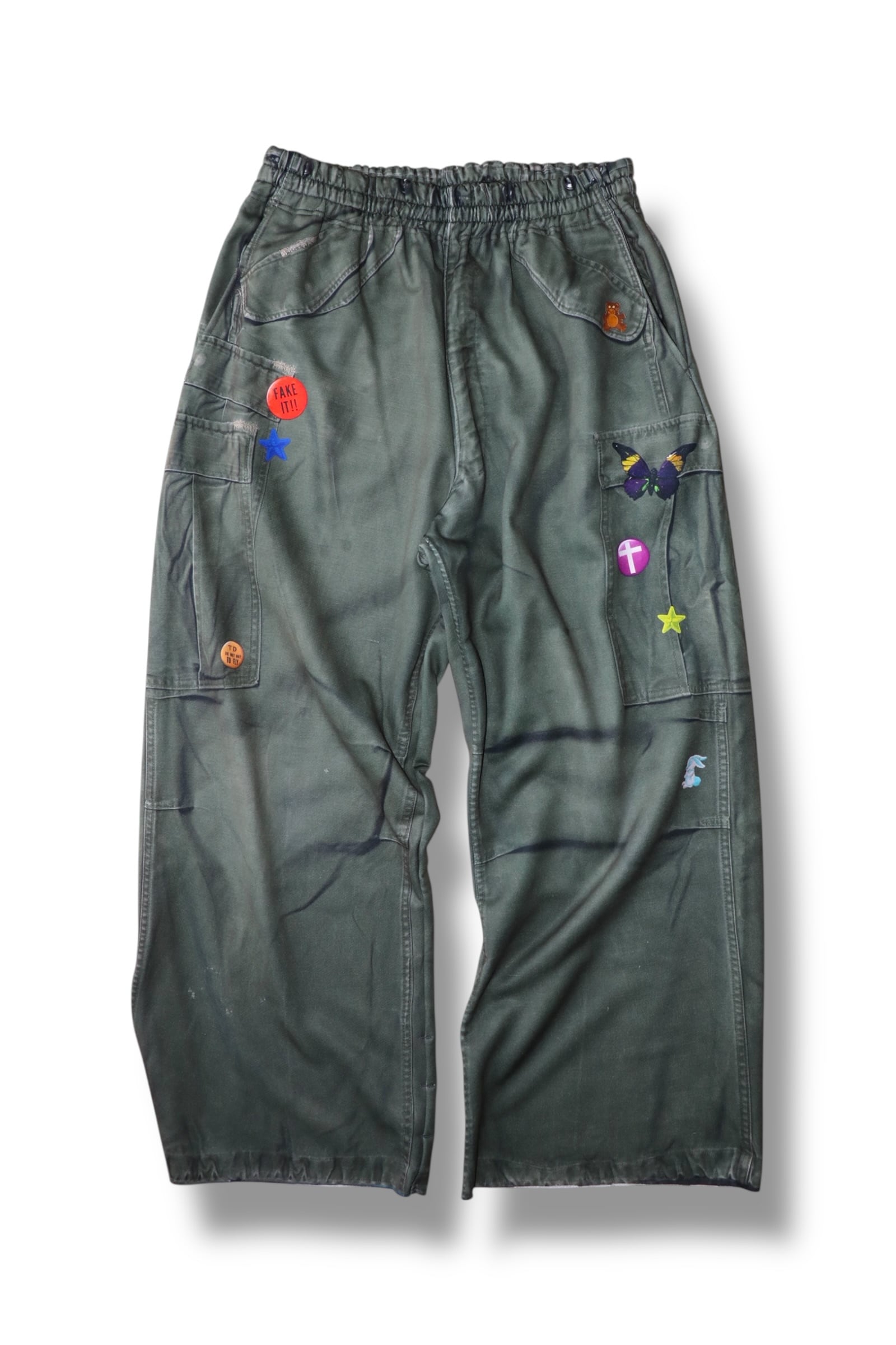 TOY DEVIL -Transfer Print Sweat Pants M-65- / TD26SPNY03