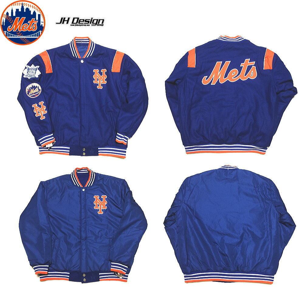 ニューヨーク メッツ 刺繍 ジャケット ブルゾン スタジャン XL