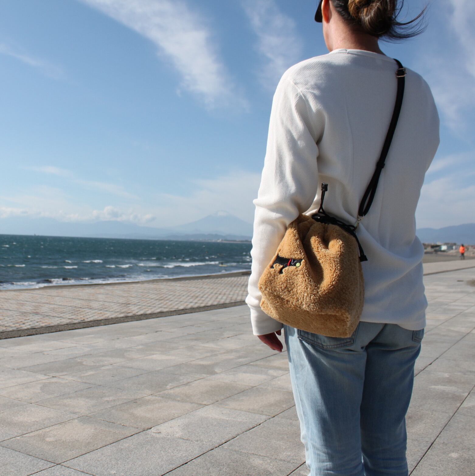 レトワッペン付き 2wayボア巾着バック | SHONAN RETRIEVER