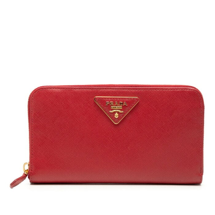 プラダ レディース PRADA 極 美 ロングウォレット 【美品 付属品完備