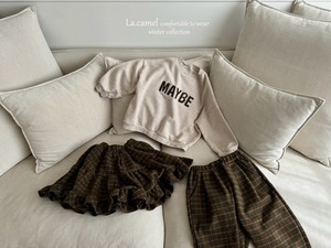 【la camel】Maybeチェックパンツ 90〜130cm  2241119