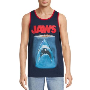 タンクトップ JAWS ジョーズ 紺色 Tシャツ
