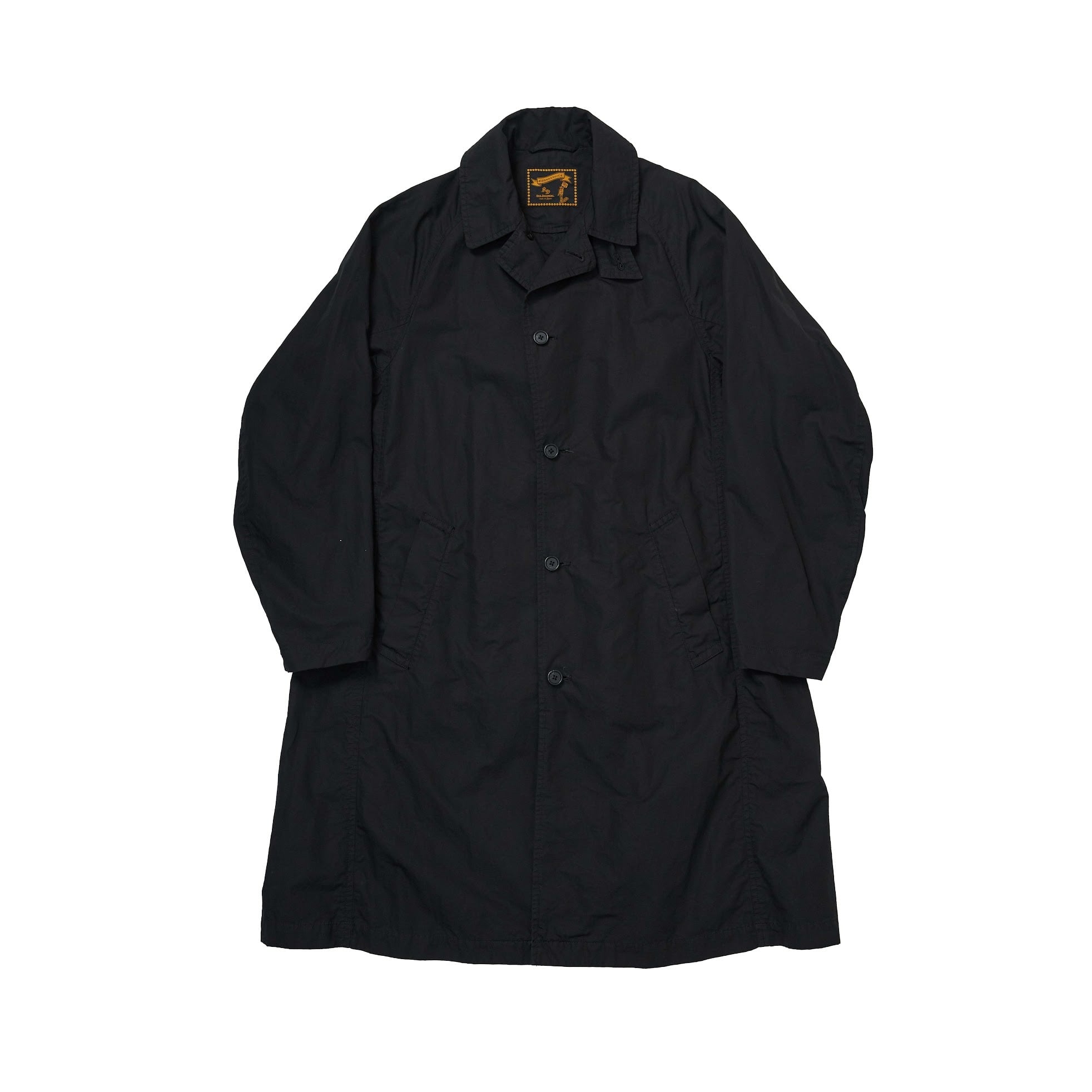 WHEATHER BAL COLLAR COAT / ウェザーバルカラーコート (BLACK) | KICS