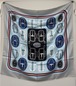 【送料無料】美品 HERMES エルメス　カレ90　モダンなバックル　Bouclerie Moderne　大判ショール　シルクスカーフ　ベルト　青系　25-3619