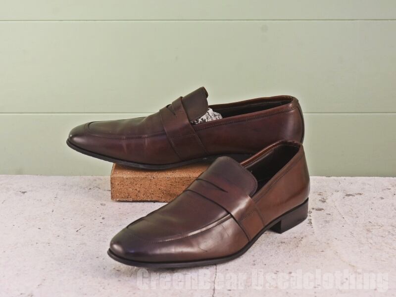 YSL/loafer shoes/brown/yves saint laurent/ワイエスエル/イヴサン