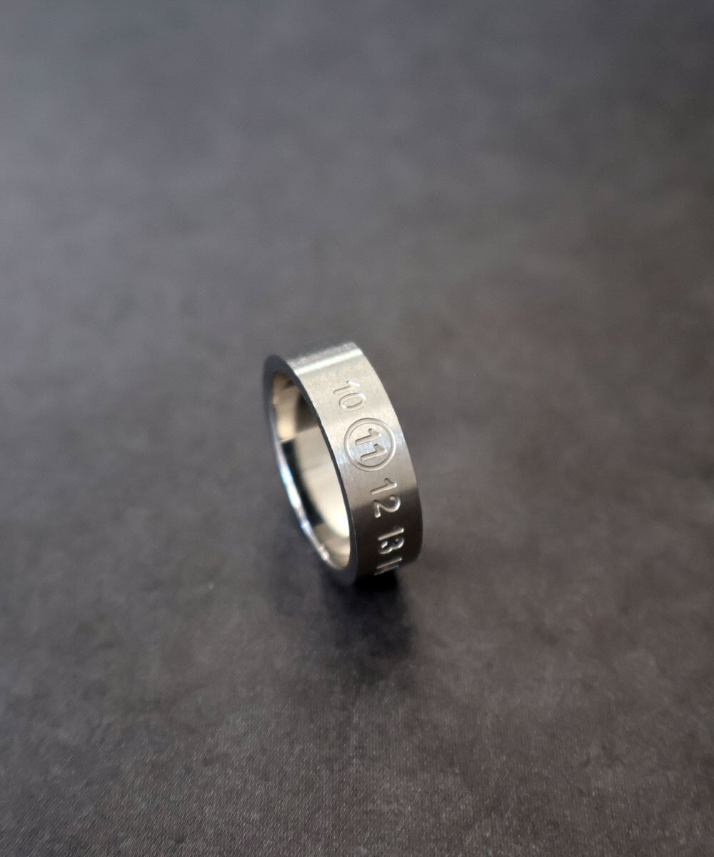 【SELECT】サージカル ステンレス 316L ナンバー リング  金属アレルギー対応　韓国製