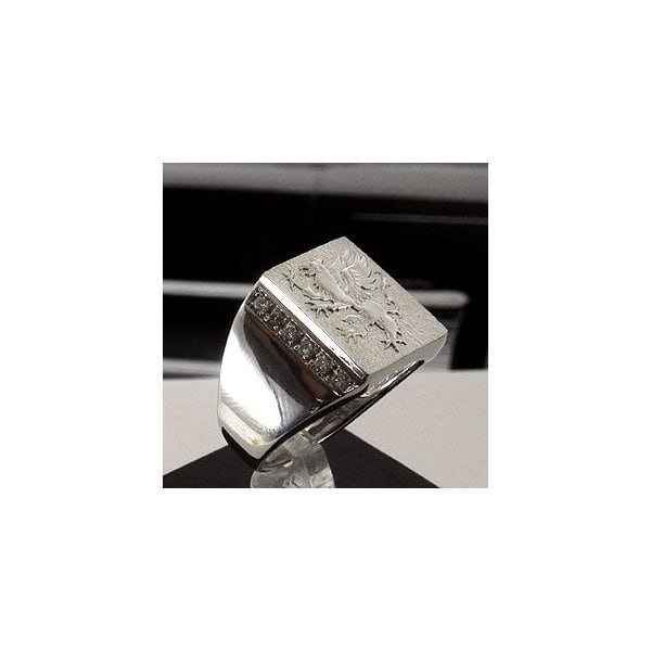 Pt900プラチナ リング・指輪 ダイヤモンド0.28ct 19号 24.1g 印台 MR4740 メンズ