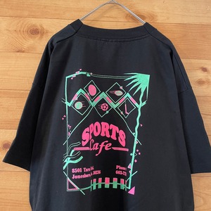 【FRUIT OF THE LOOM】90s USA製 アドバタイジングTシャツ スポーツカフェ SPORS Cafe