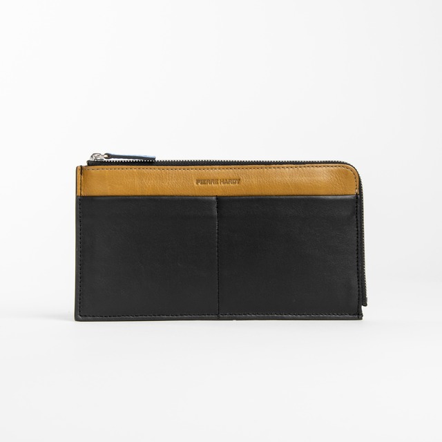 PIERRE HARDY　MAXI WALLET　BLACK OLIVE BLUE