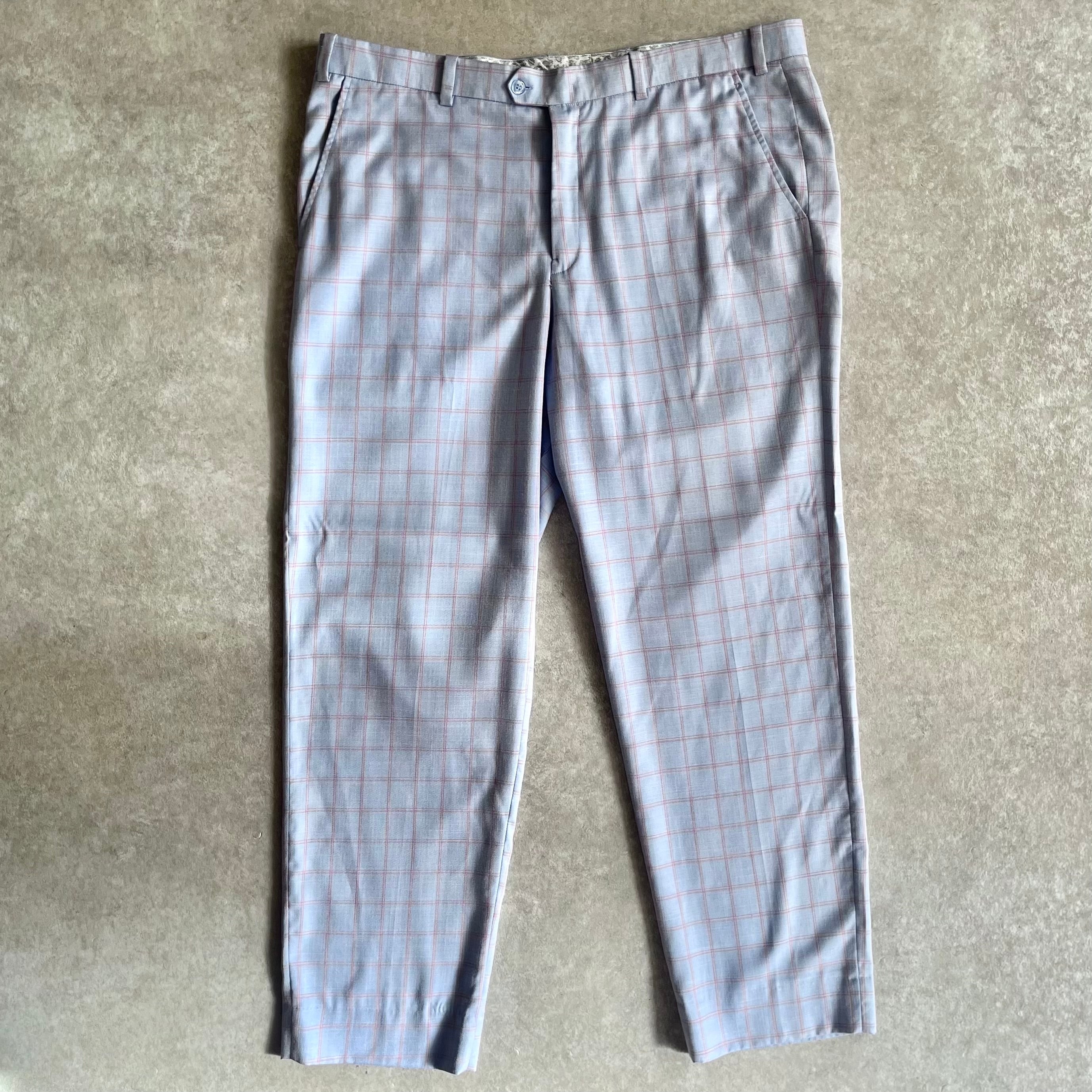 1980s Check Slacks W38 L29 H307