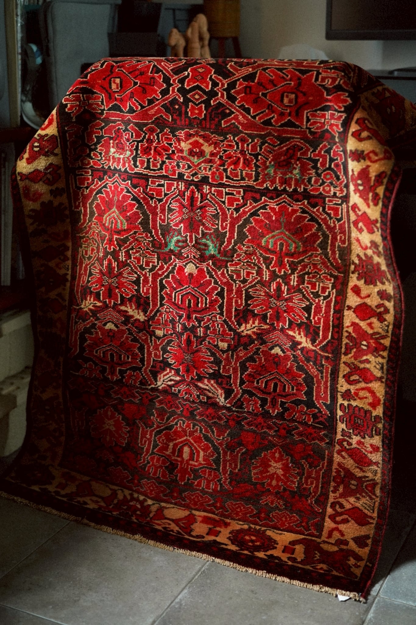 1948-Vintage Turkmen rug