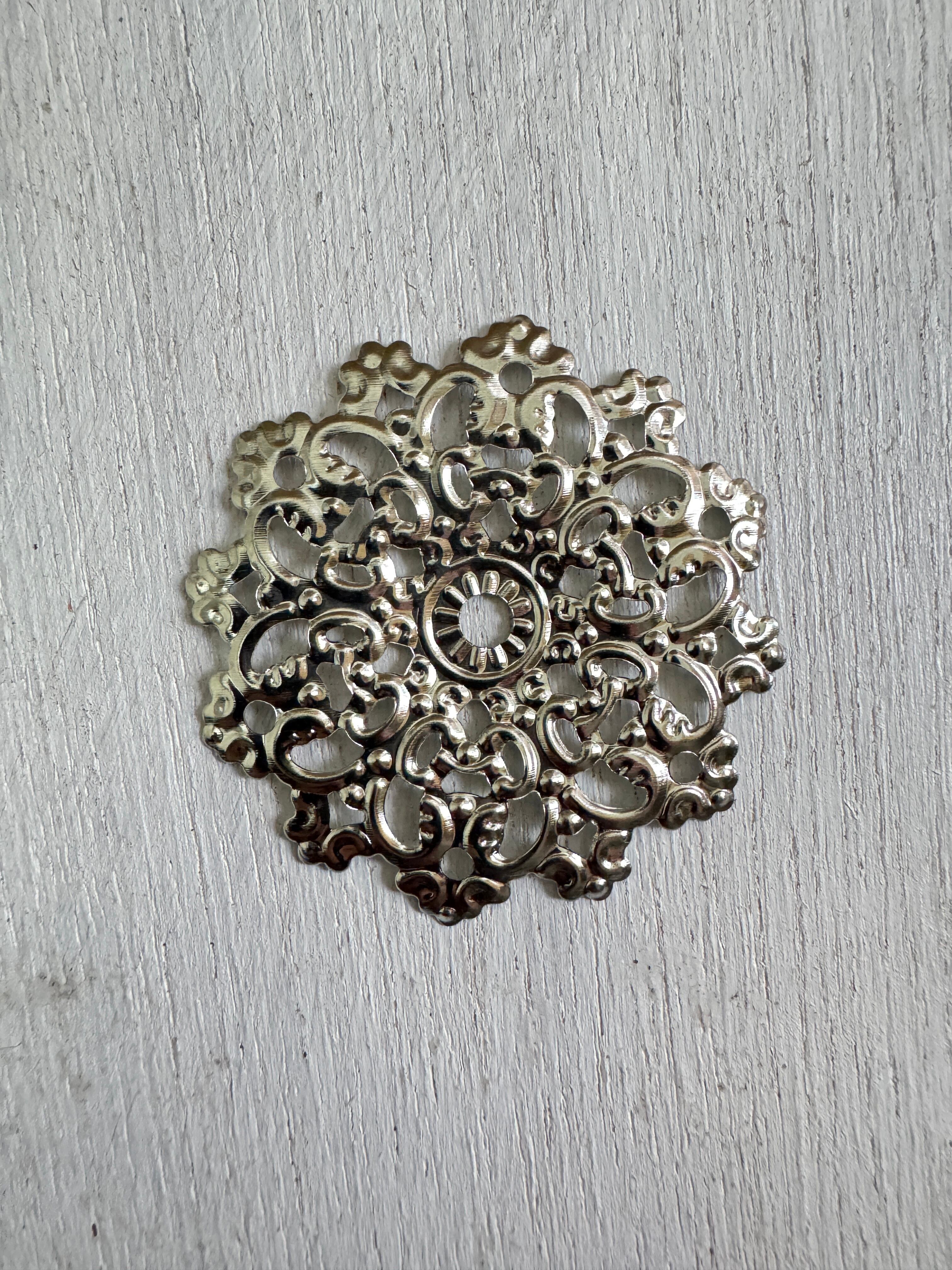 40s Sweet Heart jewelry Puffy Heart Sterling WWⅡ Forget me not 第