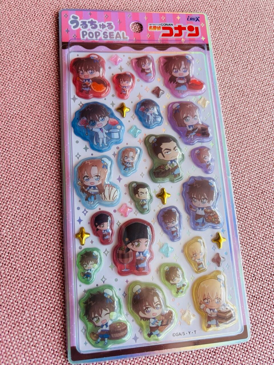 うるちゅる POP SEAL きゃらペコ/ショコラティエ・名探偵コナン X15