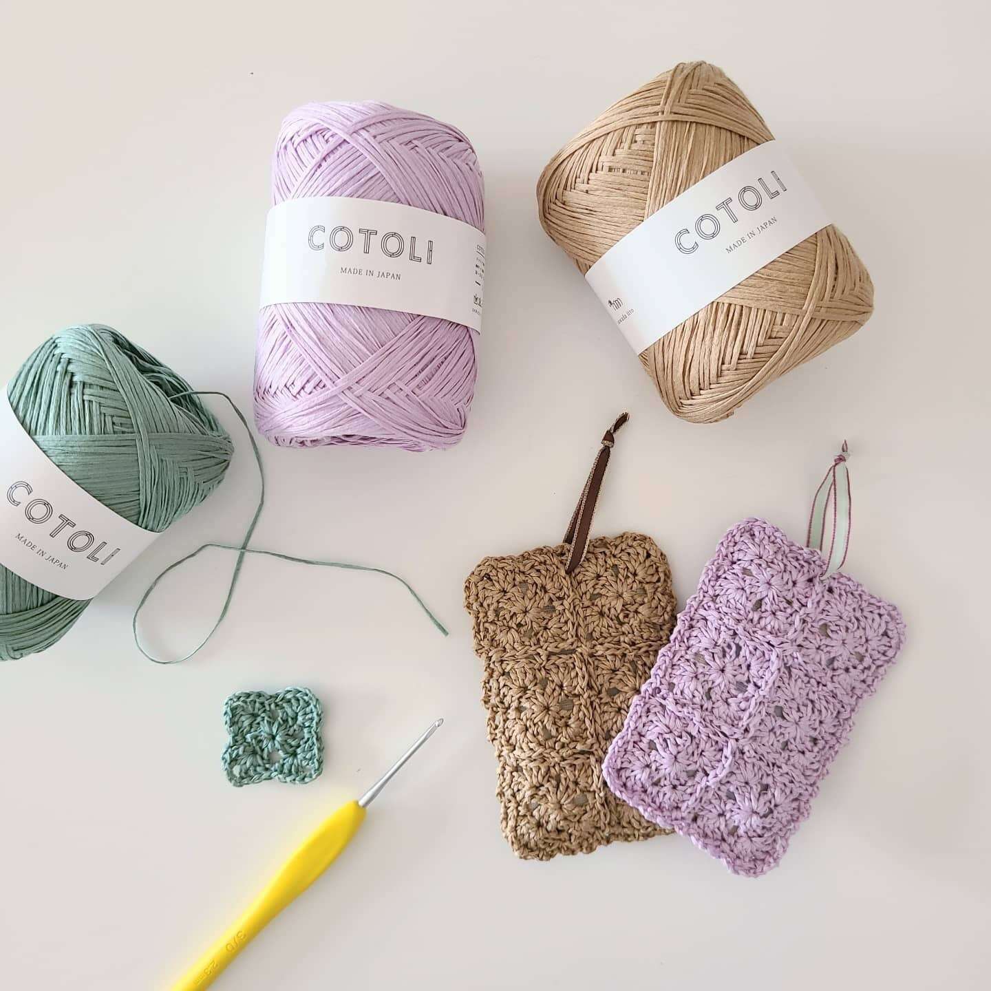 編み図のみ】モチーフつなぎのサシェ（ダウンロード） | ［hus:］フース