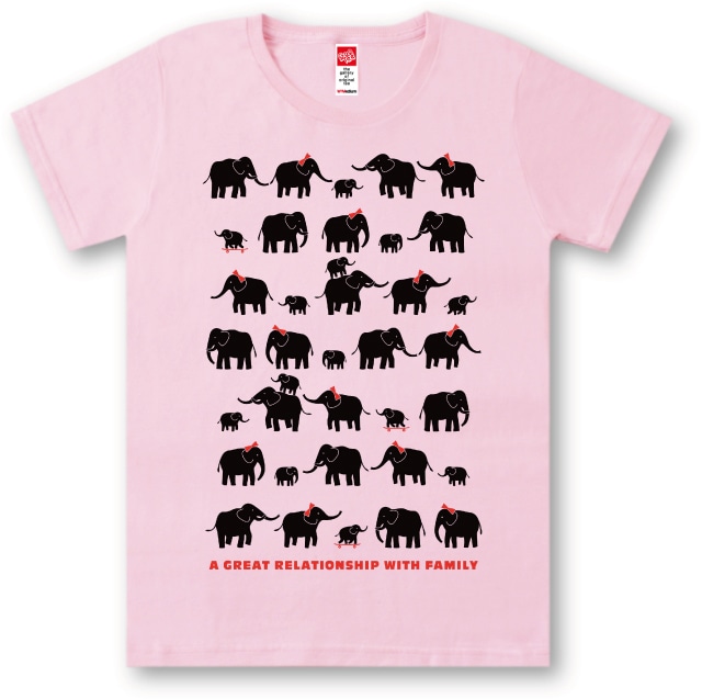 #423 Tシャツ ELEPHANT/PNK