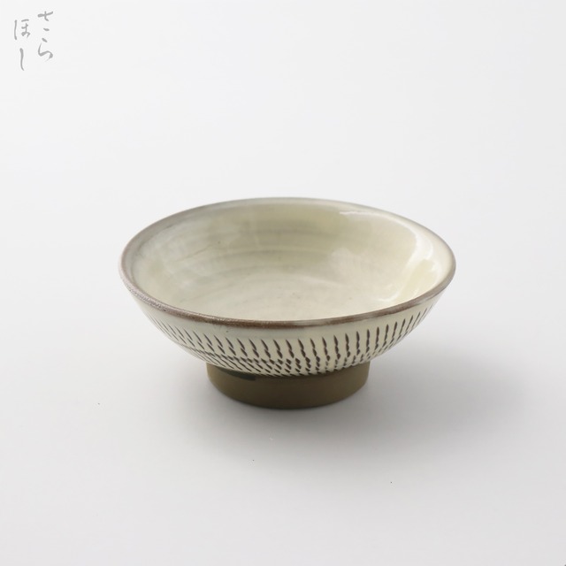 小鹿田焼 小袋窯 盃 特大 飛びかんな 直径約9.3cm 陶器 和食器 民藝 酒器