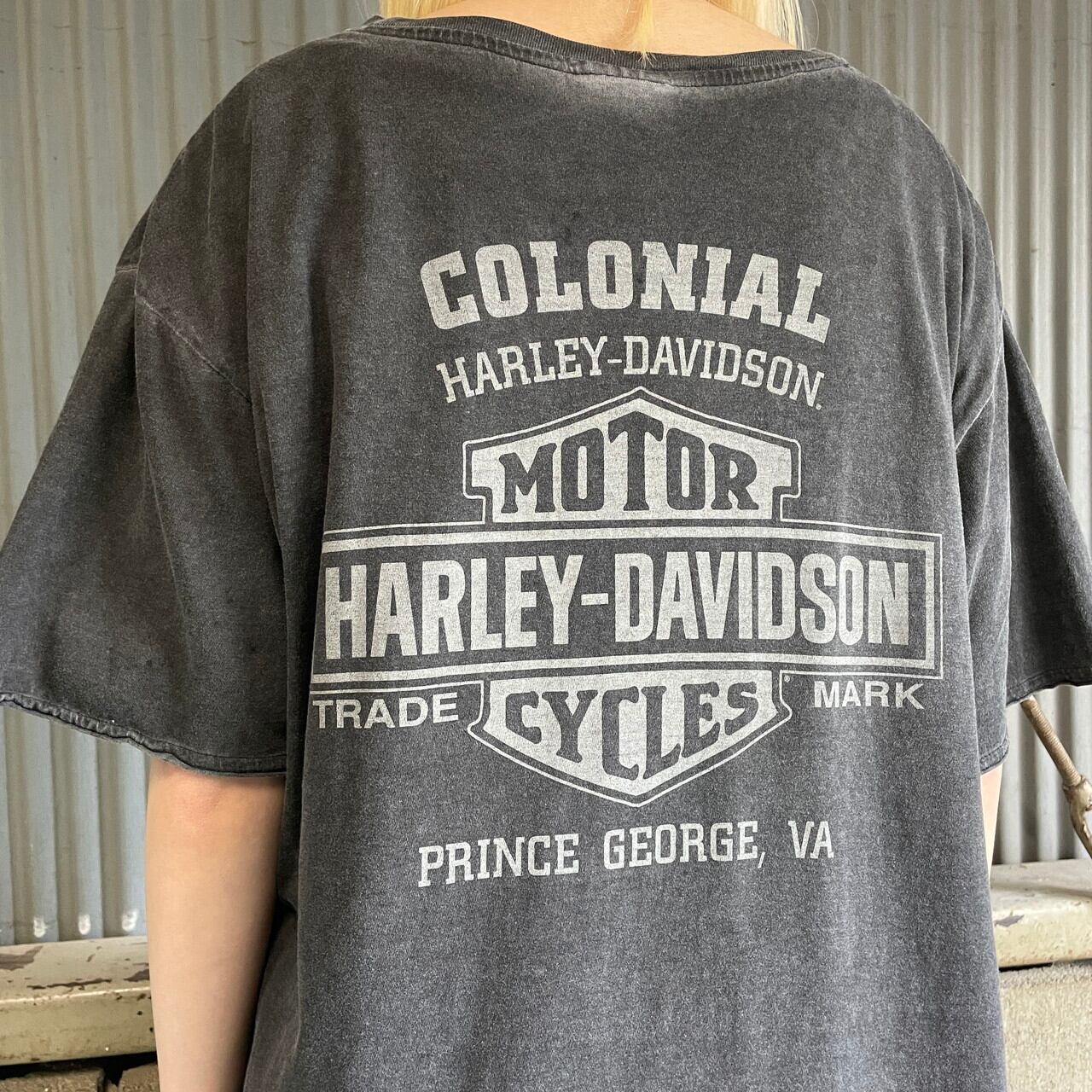 Harley-Davidson ハーレーダビッドソン 両面プリント Tシャツ メンズL