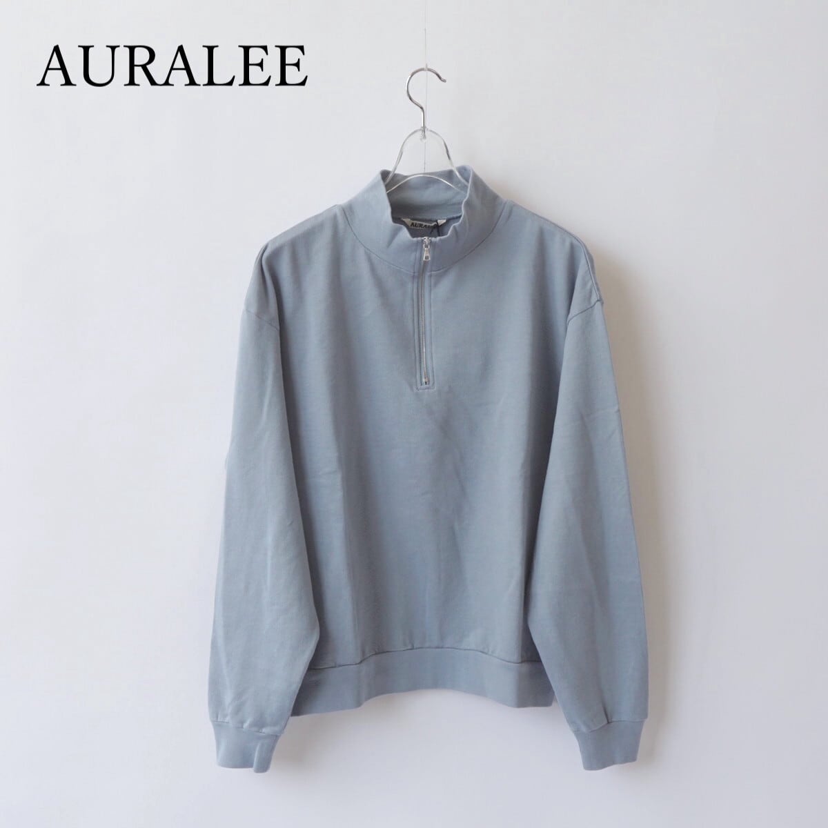 AURALEE/オーラリー・SUPER HIGH GAUGE HALF ZIP P/O | a flat shop