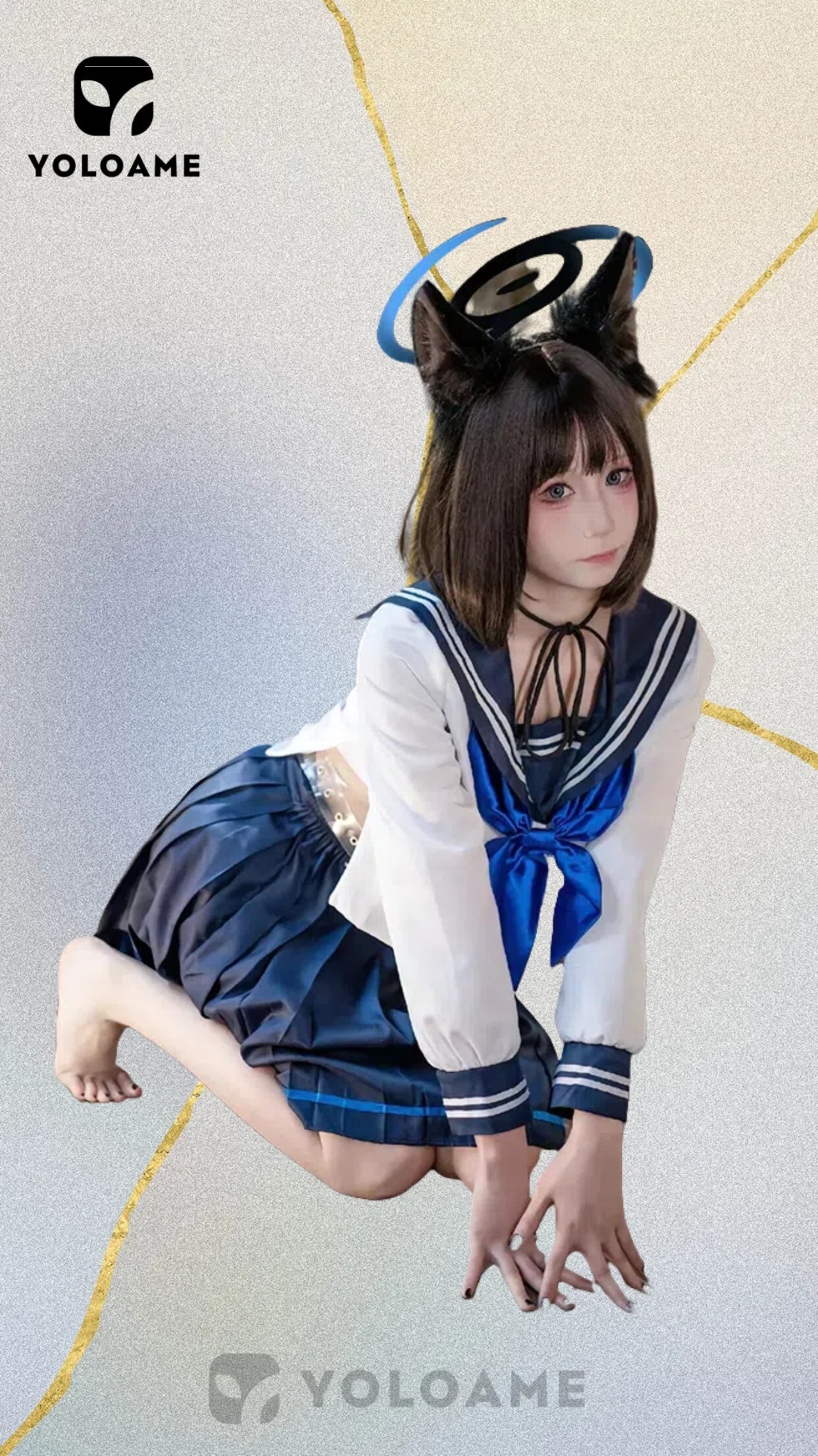 漫之星 ブルーアーカイブ  桐生キキョウ コスプレ衣装