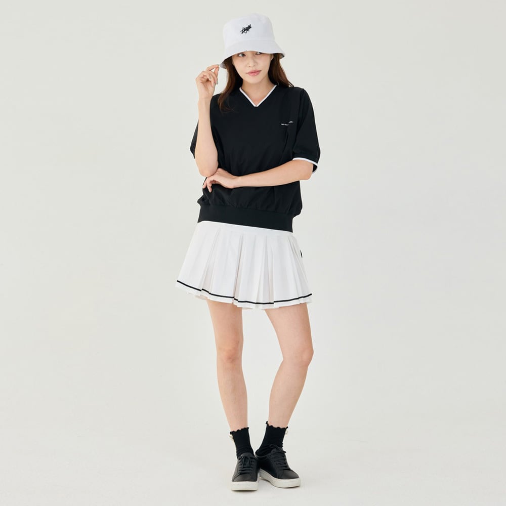 G/QUEENウエストラインレタリングプリーツ ゴルフスカート | Festa Golf