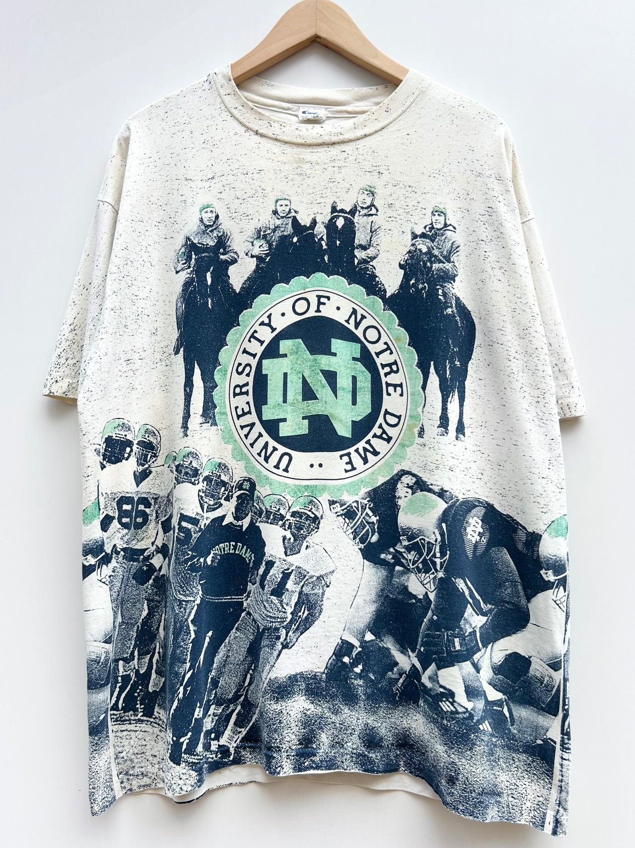 80s Champion "OVER PRINT" Tee MADE IN USA Size XL