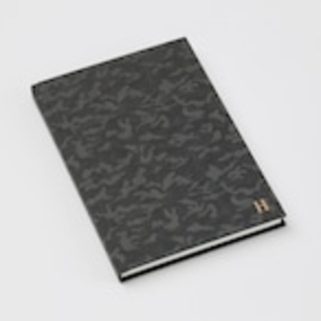 【HONcept】テキスタイルノート Micro Camouflage（迷彩） - Charcoal 13（チャコール）ノート
