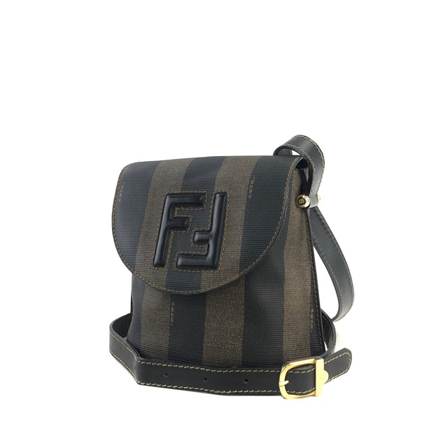 FENDI フェンディ ぺカン FFロゴ ショルダーバッグ ブラウン vintage ヴィンテージ オールド znnyg8