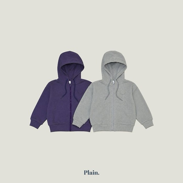【取寄/韓国直送】Plain.クロッフルジップアップパーカー｜韓国子供服｜26/AT