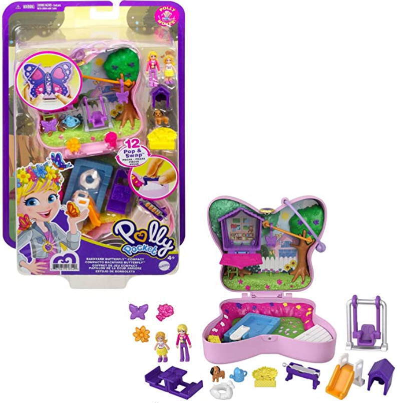 Pollypocket Big Pocket Butterfly Backyard