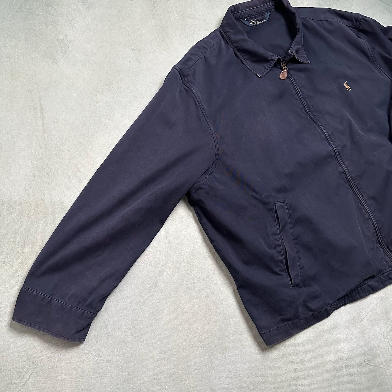 90s Ralph Lauren スイングトップ ドリズラージャケット ネイビー