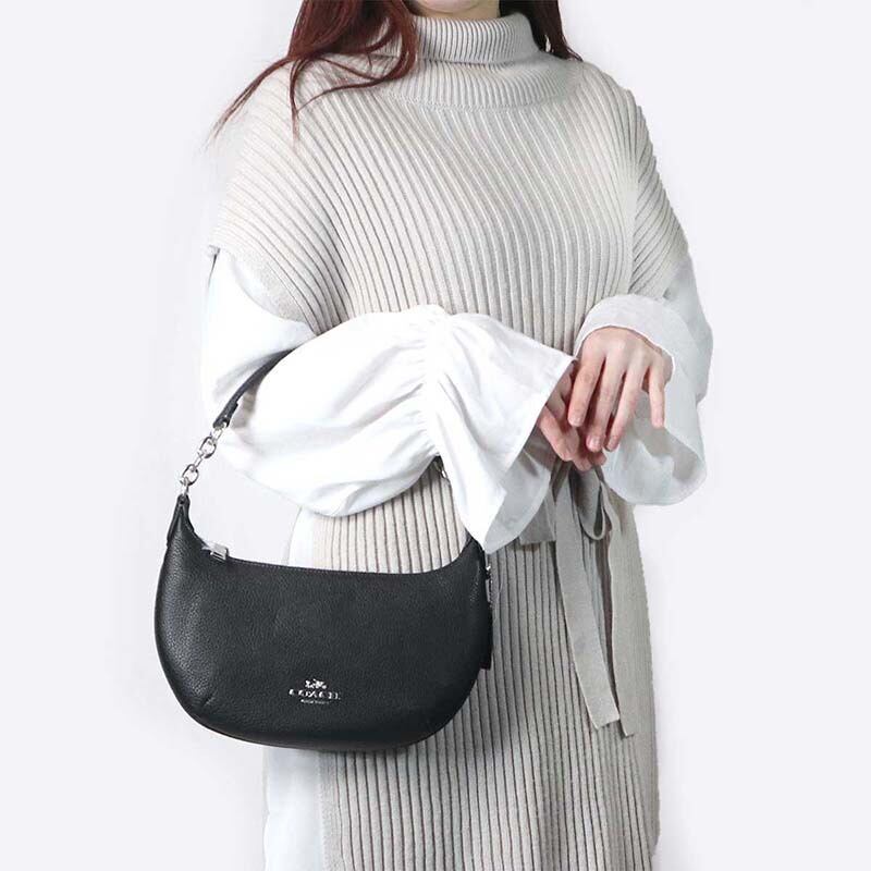 コーチ COACH ショルダーバッグ レディース レザー ラウンド ワン