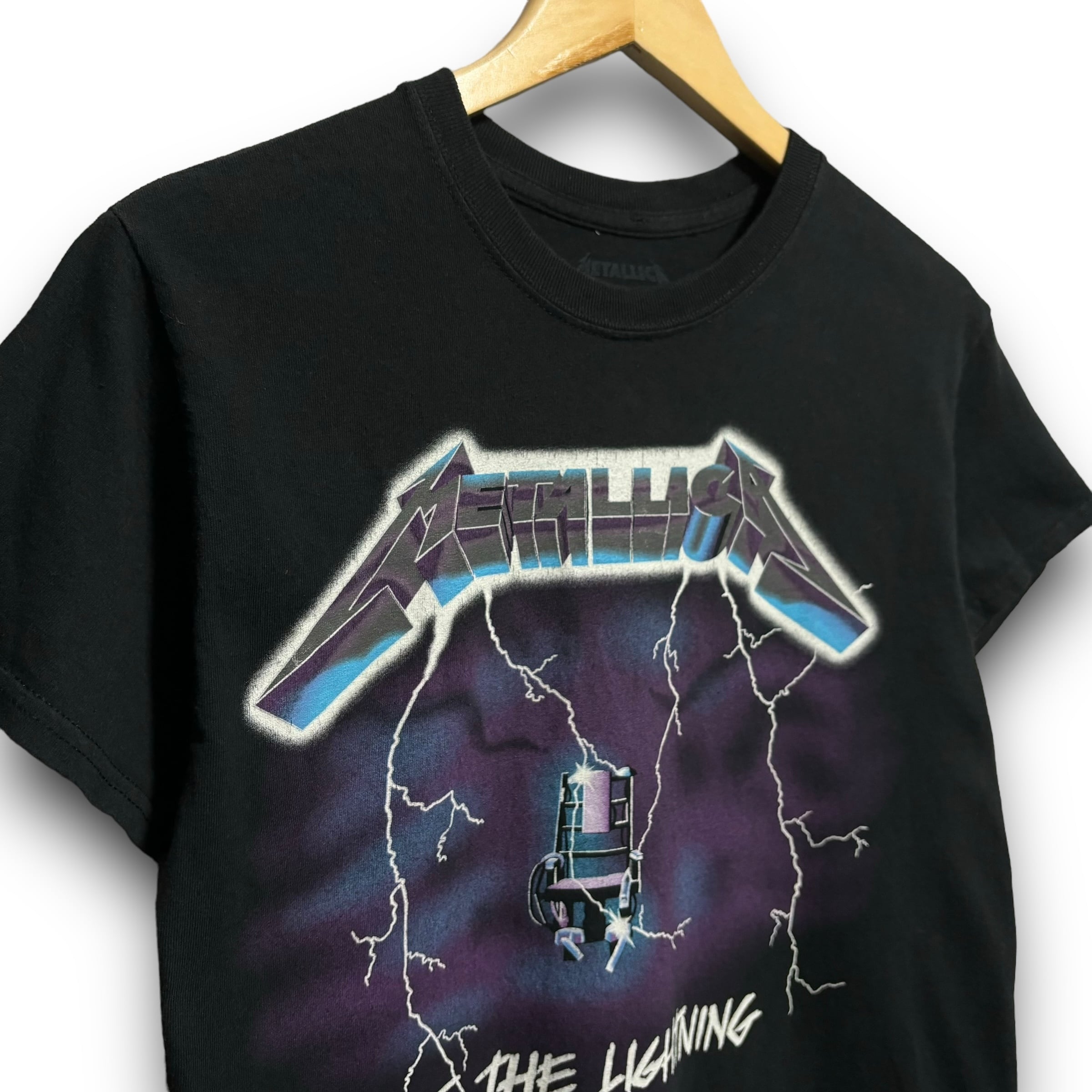 S】Metallica メタリカ RIDE THE LIGHTNING オフィシャル リプリントTシャツ バンドＴシャツ バンT ミュージックTシャツ  | 古着屋Teen Spirit