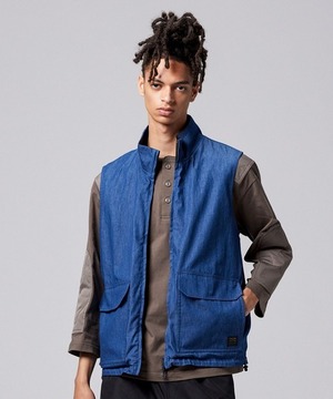 【TAION UNISEX】NONDOWN MILITARY REVERSIBLE HINECK VEST