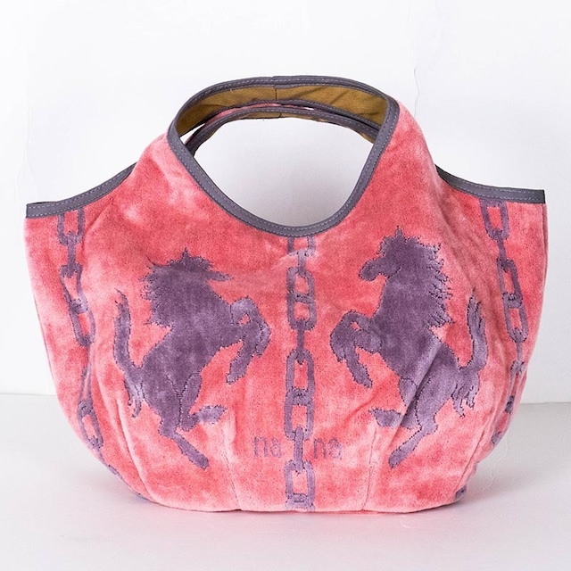 バッグ　横浜ナナ　湘南ナナ　NANA　Kバッグ　ホース柄　ピンクグレー　nn-k45-H