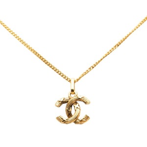 シャネル ココマーク ペンダントネックレス ゴールド メッキ レディース CHANEL 【中古】