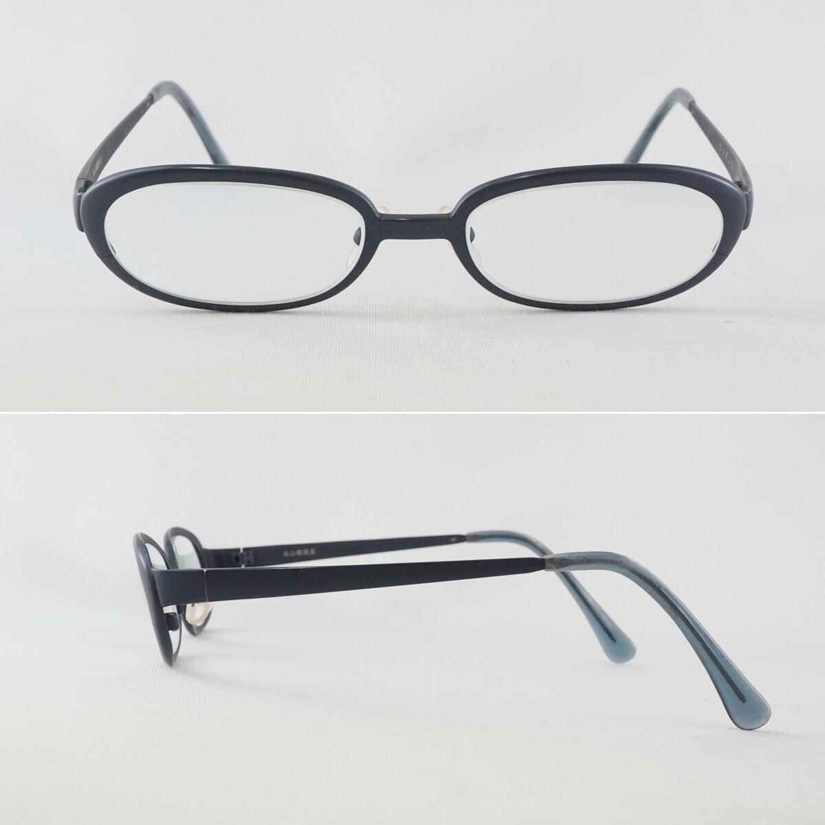 眼鏡 白山眼鏡店 USED品 チタニウム ネイビー KR X4957-