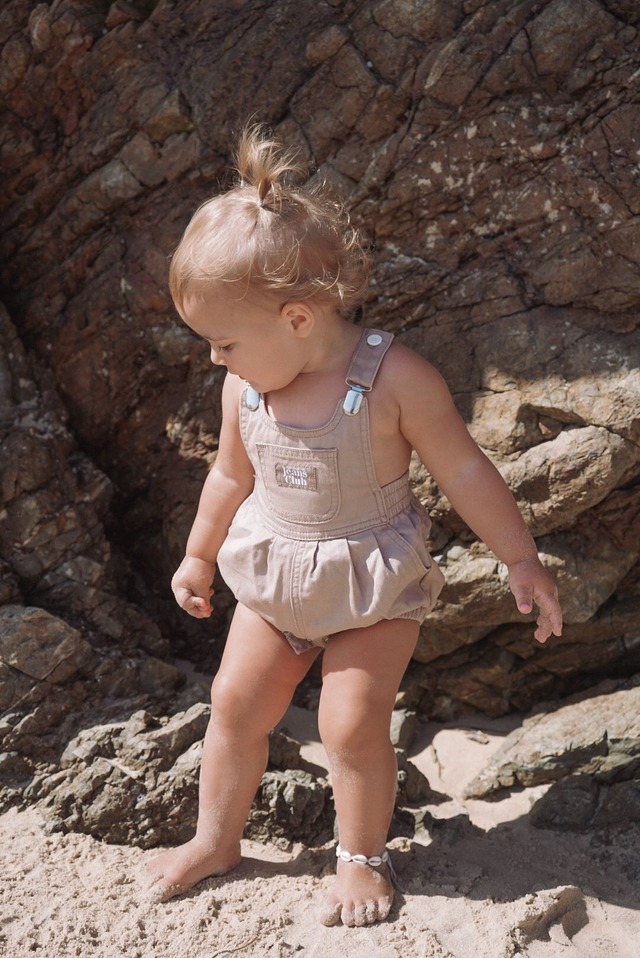 【TWIN COLLECTIVE】Bowie Bubble Romper - Latte Brown