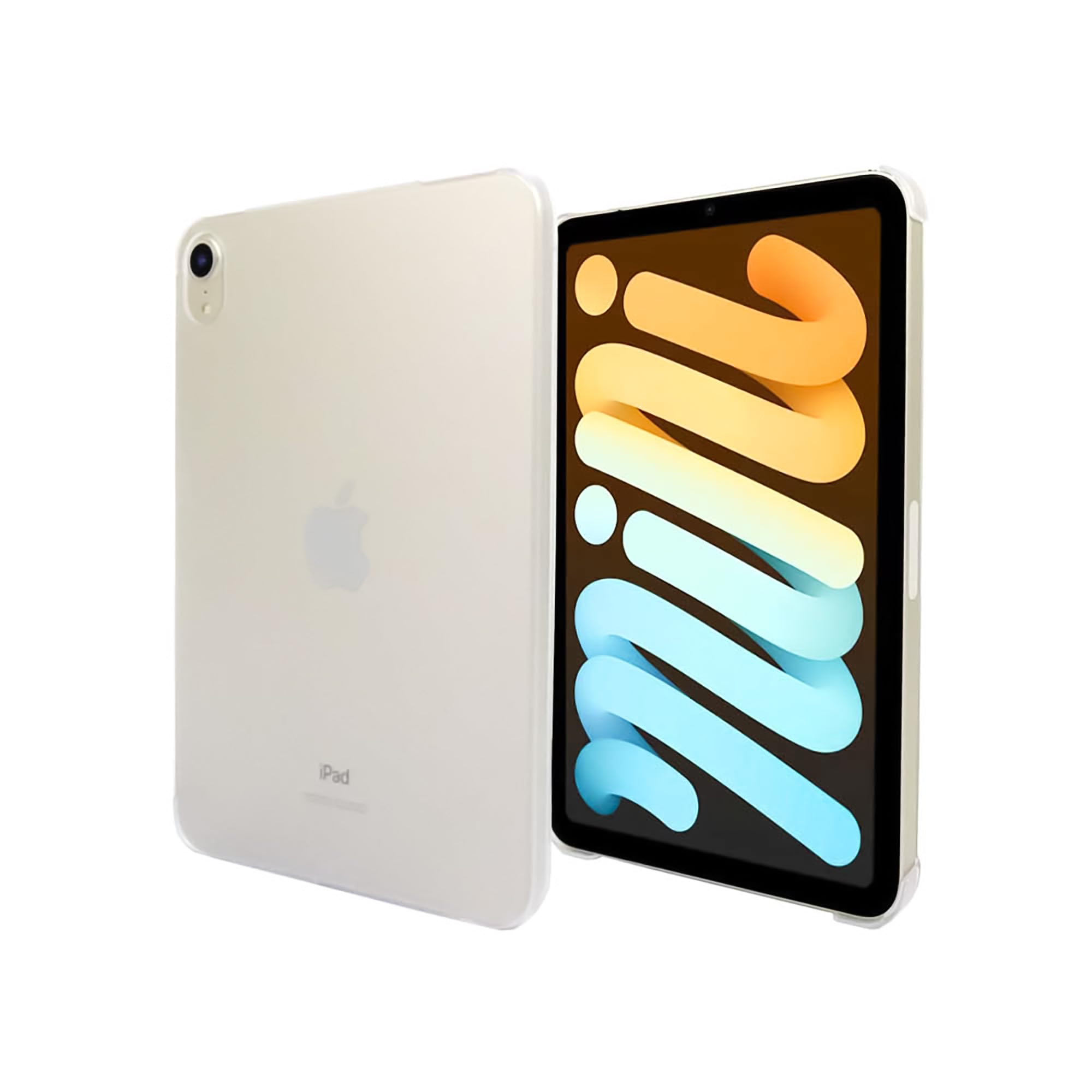 Timber iPad Mini 7 ケース (A17 Pro) 第7世代用/iPad Mini 6 ケース 第6世代用 2024/2021モデル スモーククリア 柔軟性のあるポリカーボネート素材 互換品