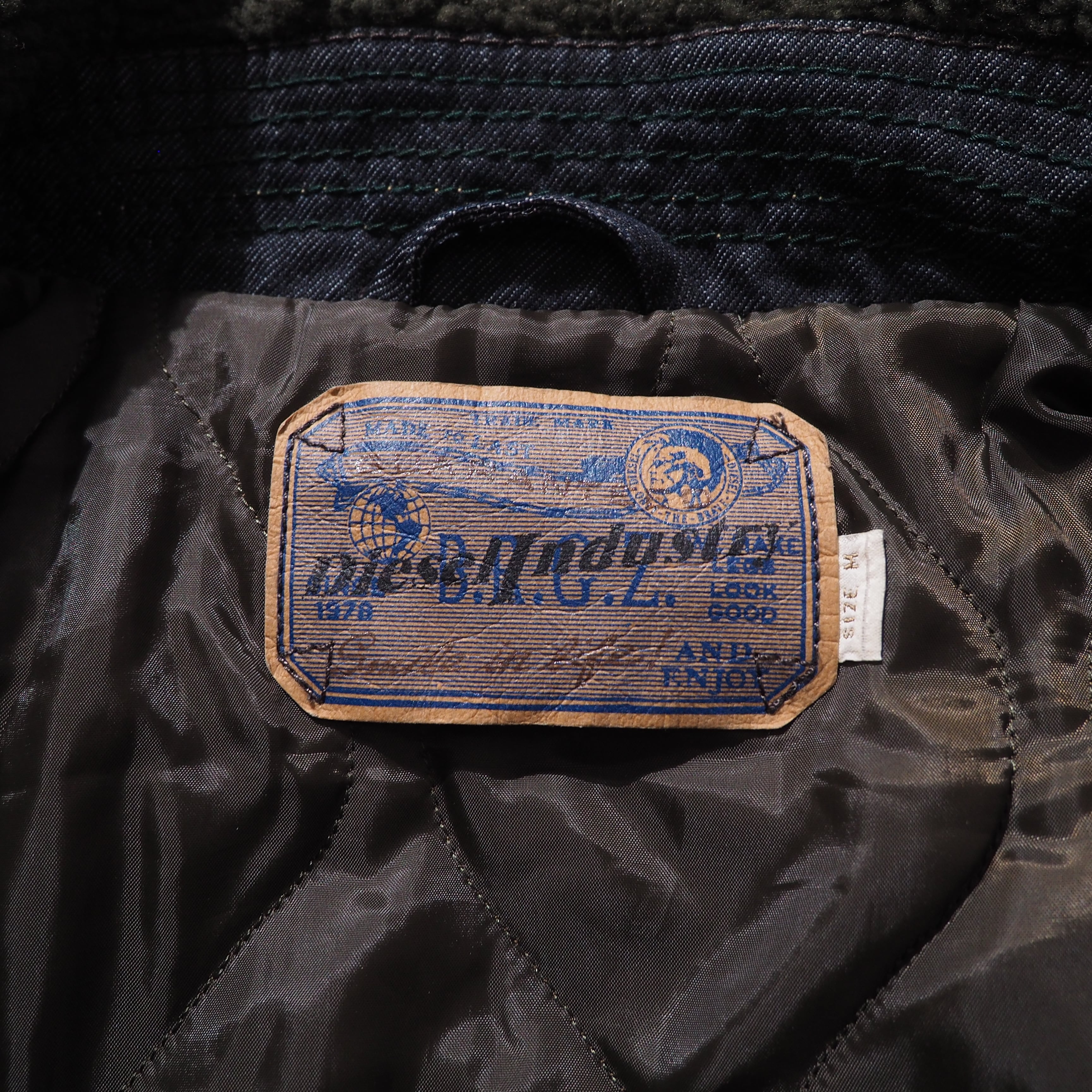 " DIESEL " Deformed Hood Design Denim jacket (made in Italy)