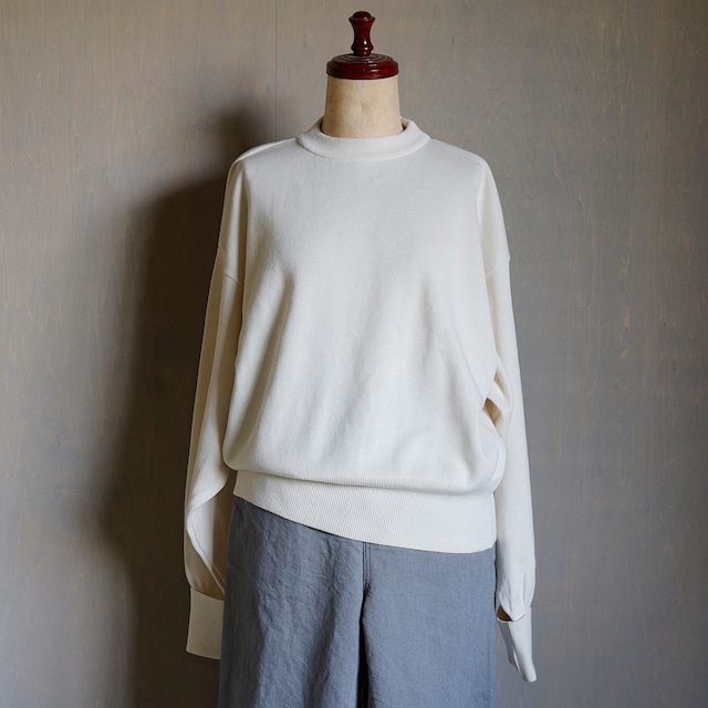 armi mother WASHI SHORT KNIT PULLOVER