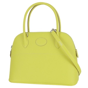 Unused HERMES エルメス ボリード27 ヴォーエプソン ライム シルバー金具 2WAY ショルダーバッグ ハンドバッグ 未使用品