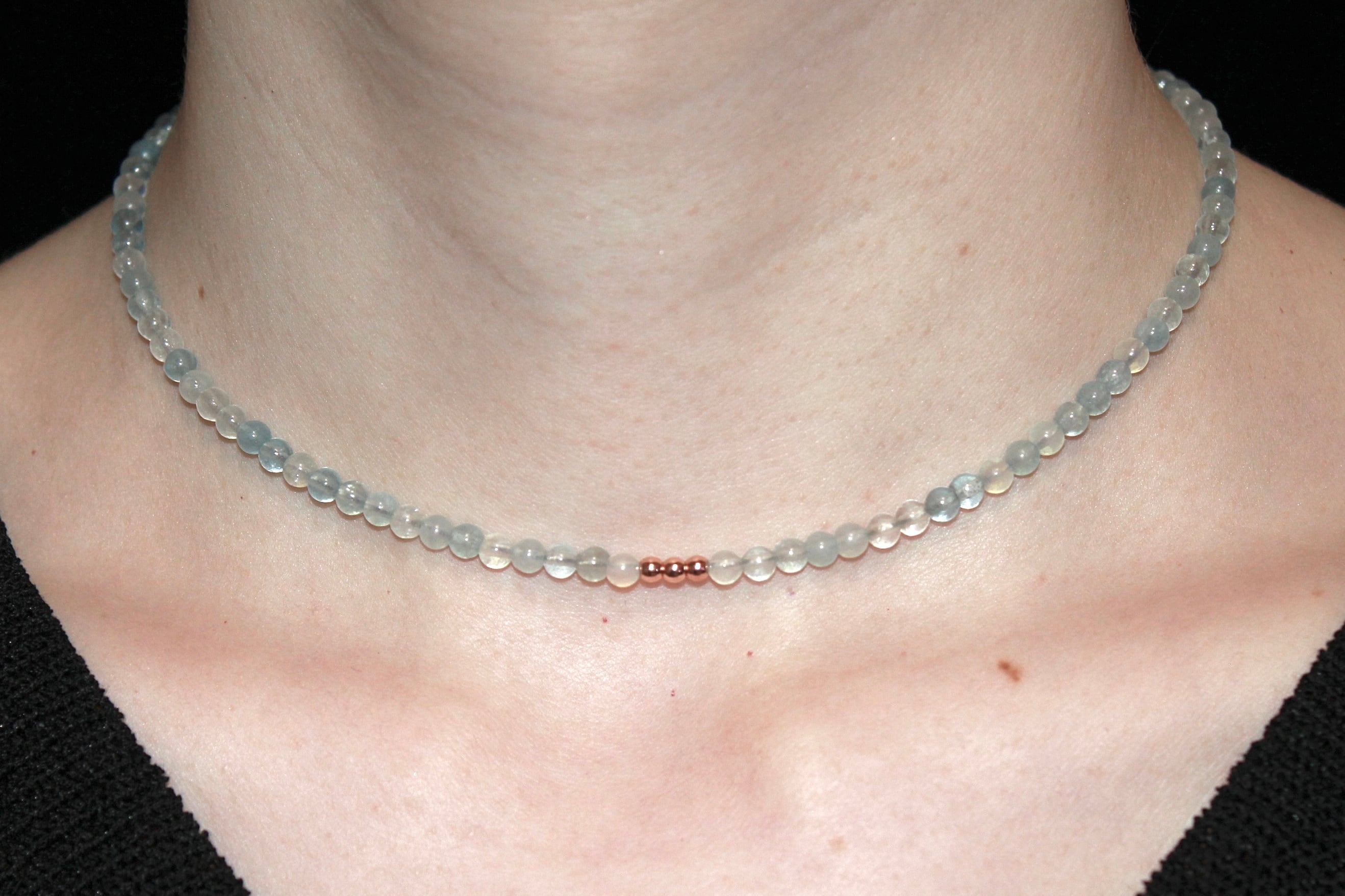 アクアマリン：Crystal Blue necklace | tigre