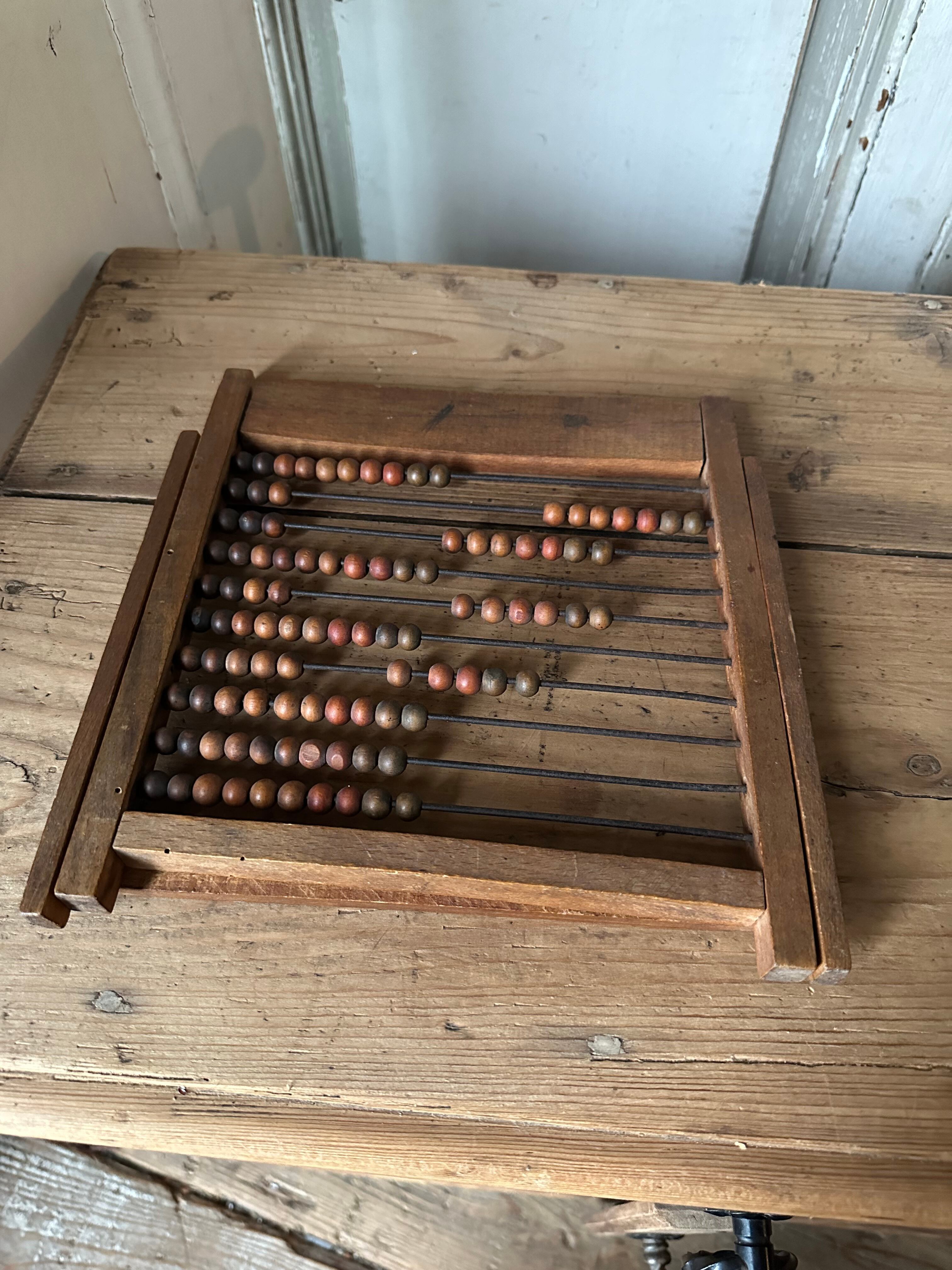 子供用Franceアバカス 木製そろばん 10ライン おもちゃ | Brocante de