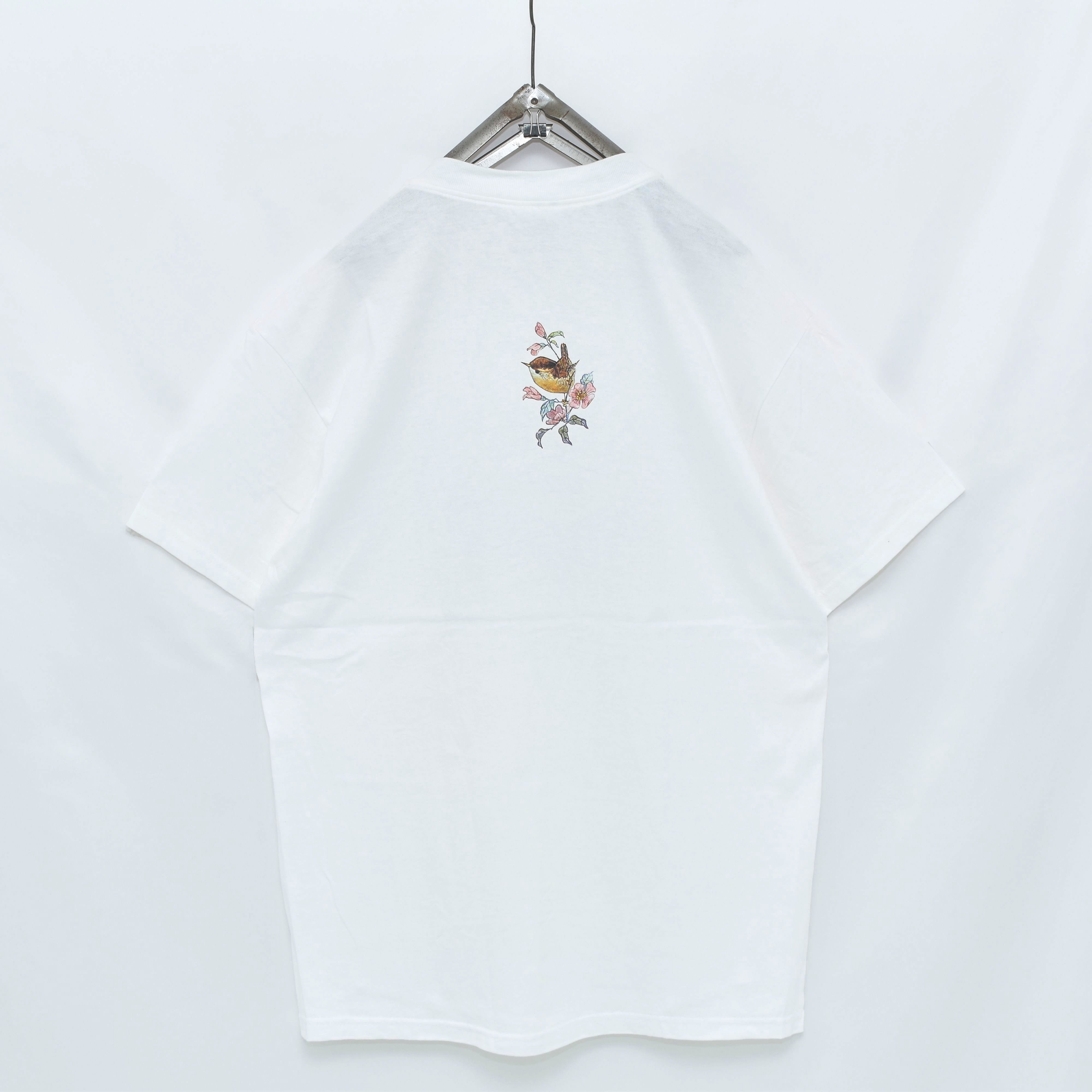 【古着】 ヘインズ 白T 手描き風プリント シングルステッチ 80s USA製 90s ヴィンテージ ヘインズ NASA プリント シングルステッチTシャツ