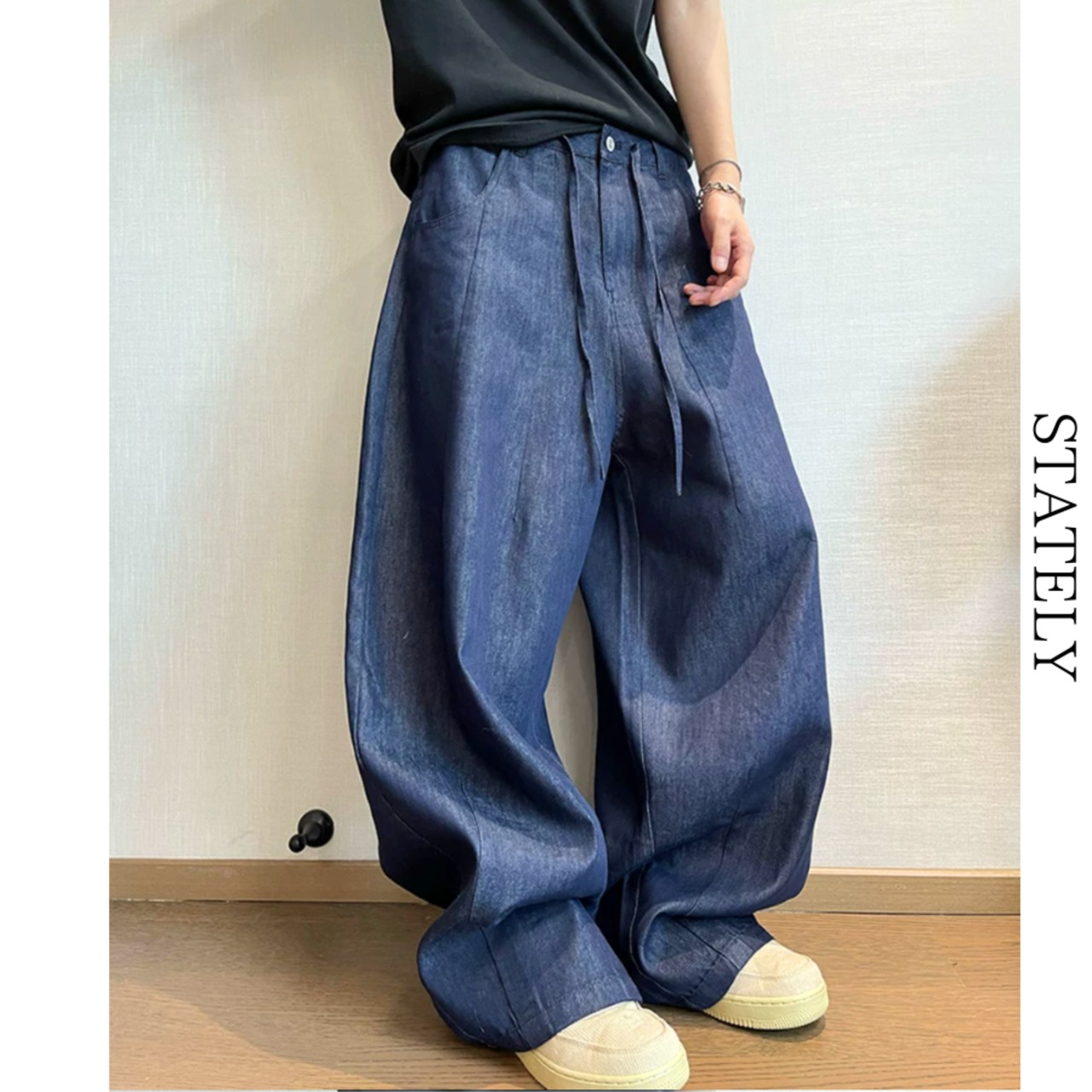 Flow Tuck ワイドデニムパンツ_B76・画像10